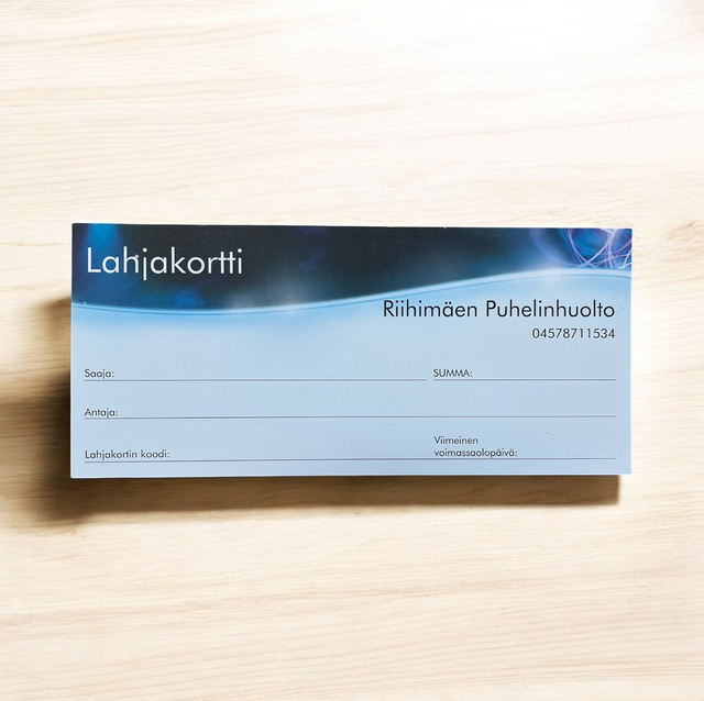 Riihimäen Puhelinhuolto lahjakortti