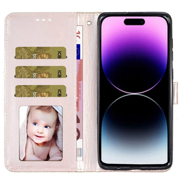 iPhone 15 Pro Max Suojakotelo (Kimalteleva) - Kulta