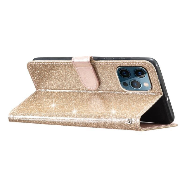 iPhone 15 Pro Max Suojakotelo (Kimalteleva) - Kulta